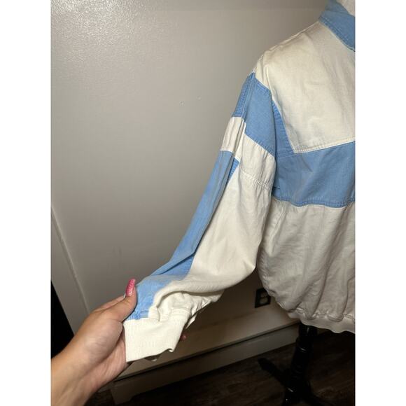 Vintage Gotcha Long Sleeve Pocket Polo Pullover White Men's Size Large Surf - Picture 5 of 11